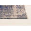 Tapis bleu foncé en laine noué à la main de conception unique de style années 2000 7 pi 7 po x 11 pi Olari