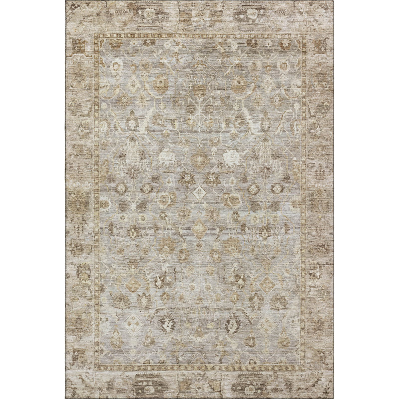 Premium Machine Washable Maag AMF1772 Global Rug, Rectangle 10' x 14'