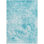 8' X 10' Teal Abstract Washable Non Skid Indoor Outdoor Area Rug