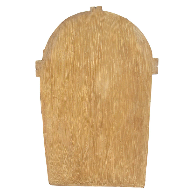 Hand-Painted Brown Resin Squirrel Welcome Door Sculpture