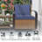 3-Pieces 2-Person Patio Swivel Wicker Seating Group with Cushions-1695258760