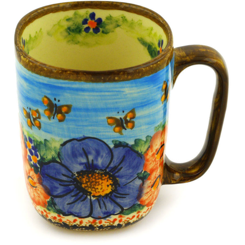 Grande tasse à café field of papillons