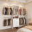 80" Tall Modular Armoire Organizer with 3 Drawers