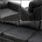 3-piece Faux Leather Sectional Sofa-2050021652-2050021648