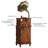 Tan+Gold Rectangular Solid Wood Media Players