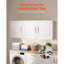 Armoire murale pour salle de lavage, armoire murale à 2 niveaux avec tablette réglable, rangement pour armoire et 3 portes, pour la cuisine, la salle de bain, la buanderie, (P 12,44 x 54 x 20,31 po), blanc