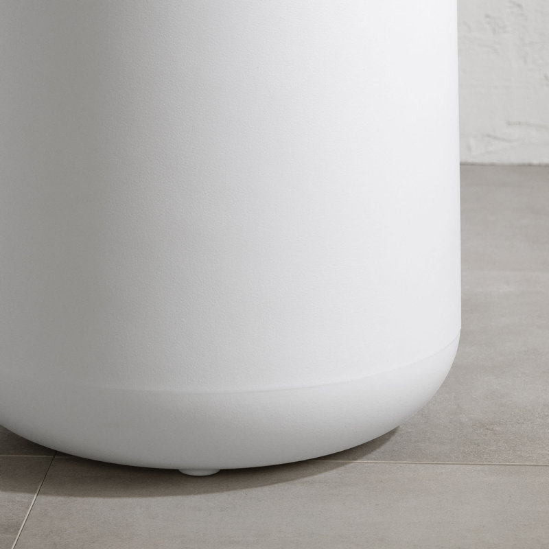 Table d'appoint en plastique Dalya, Blanc