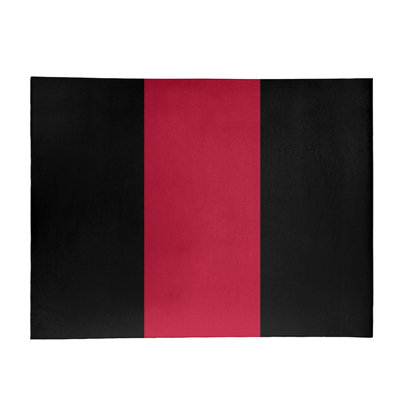 Tapis de zone rouge/noir