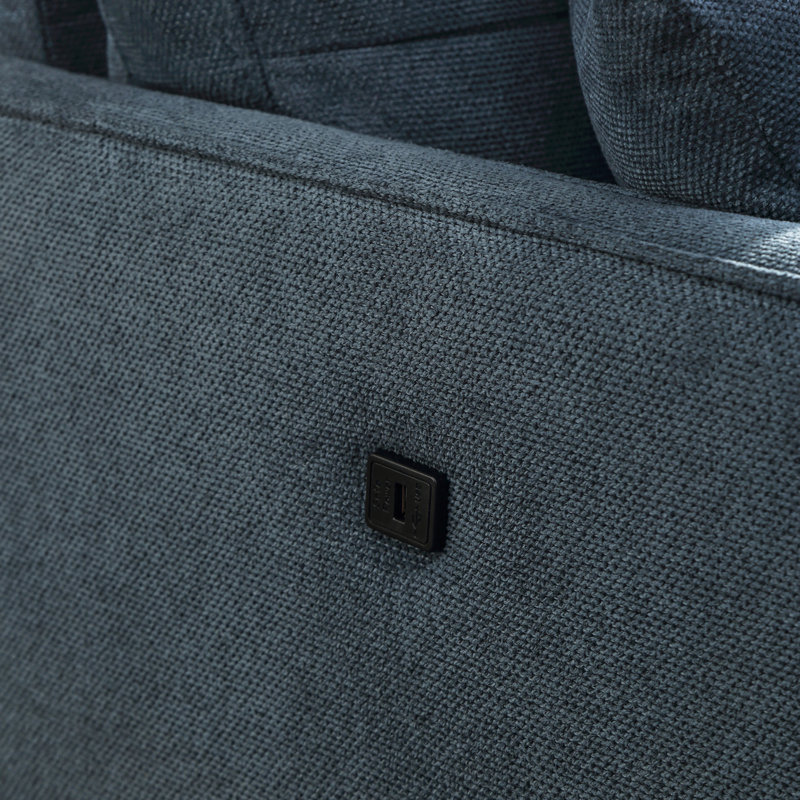 Canapé moderne, canapé 3 places avec tissu imperméable, port de charge USB