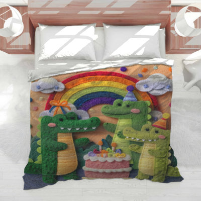 Felt Crocodile Birthday Party Comforter