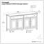 Grande armoire de rangement en bois massif 67 po avec tiroirs-1465366116