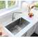 STYLISH 30 inch Single Bowl Stainless Steel Kitchen Sink with Square Strainer