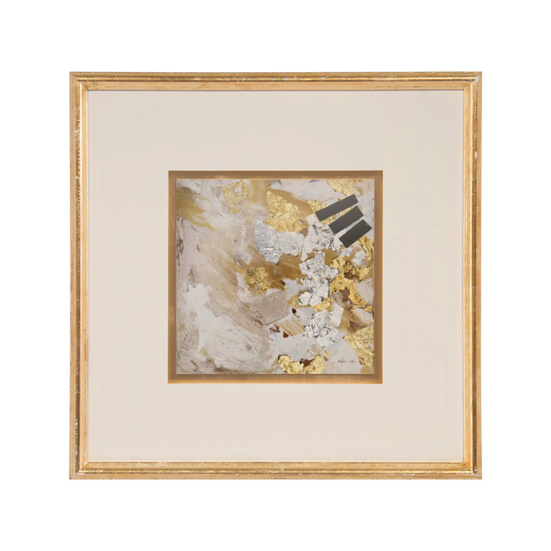 «Confetti III» par Jackie Ellens - Peinture encadrée sur papier