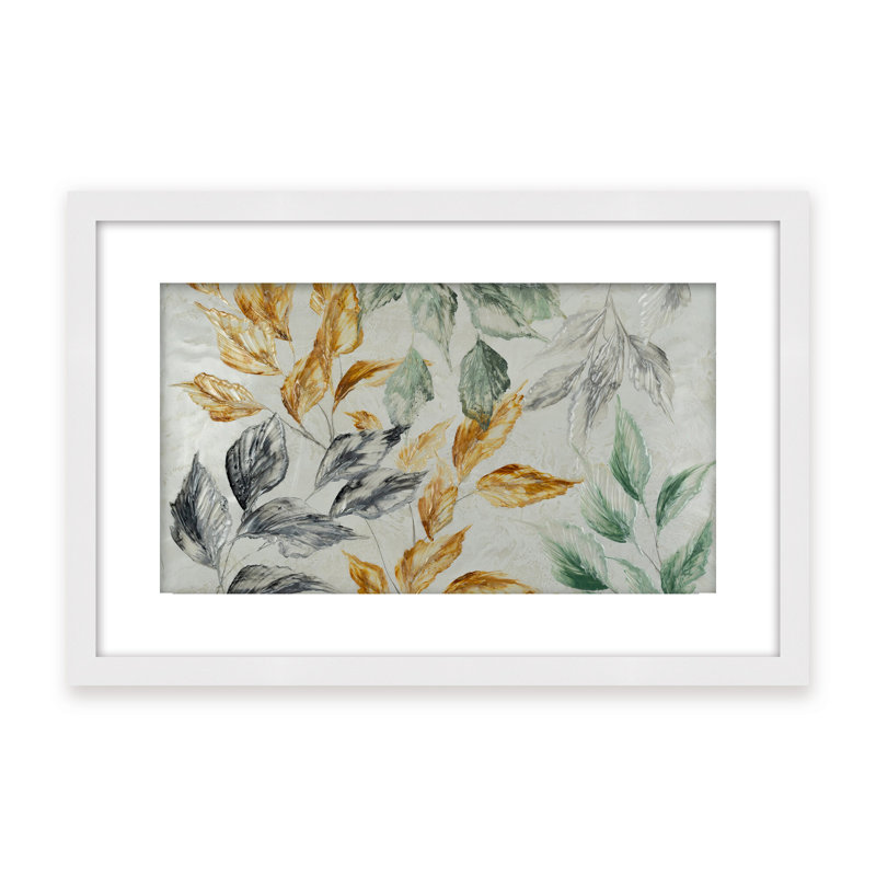 Nature Inspired "Muted Radiance" Canvas Wall Art By , 30" H x 40" W, Framed Print, White
