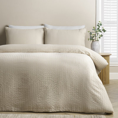 Stripe Seersucker Duvet Cover Set