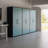 Eiffel 35" Modern Garage Storage Cabinet Set with Adjustable Shelves in Blue-1537248343