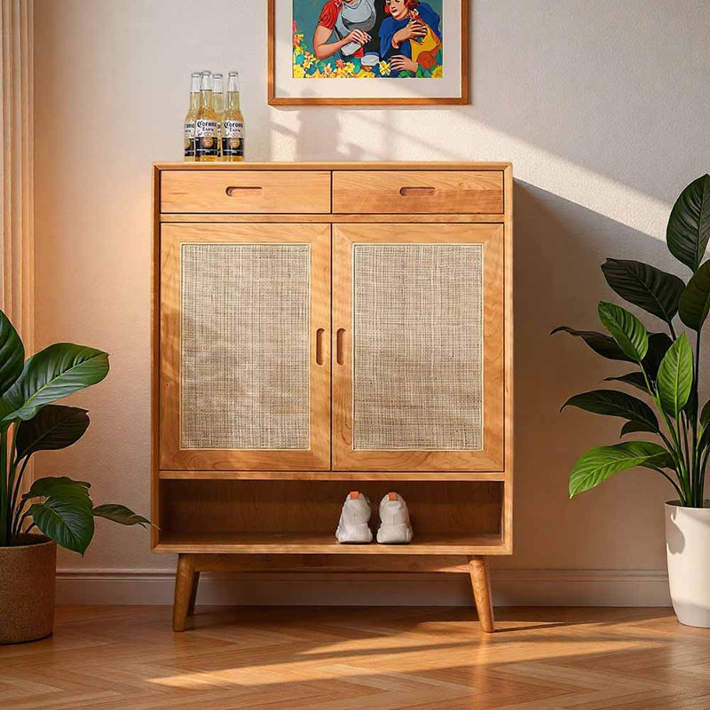 Armoire de rangement pour chaussures de style japonais