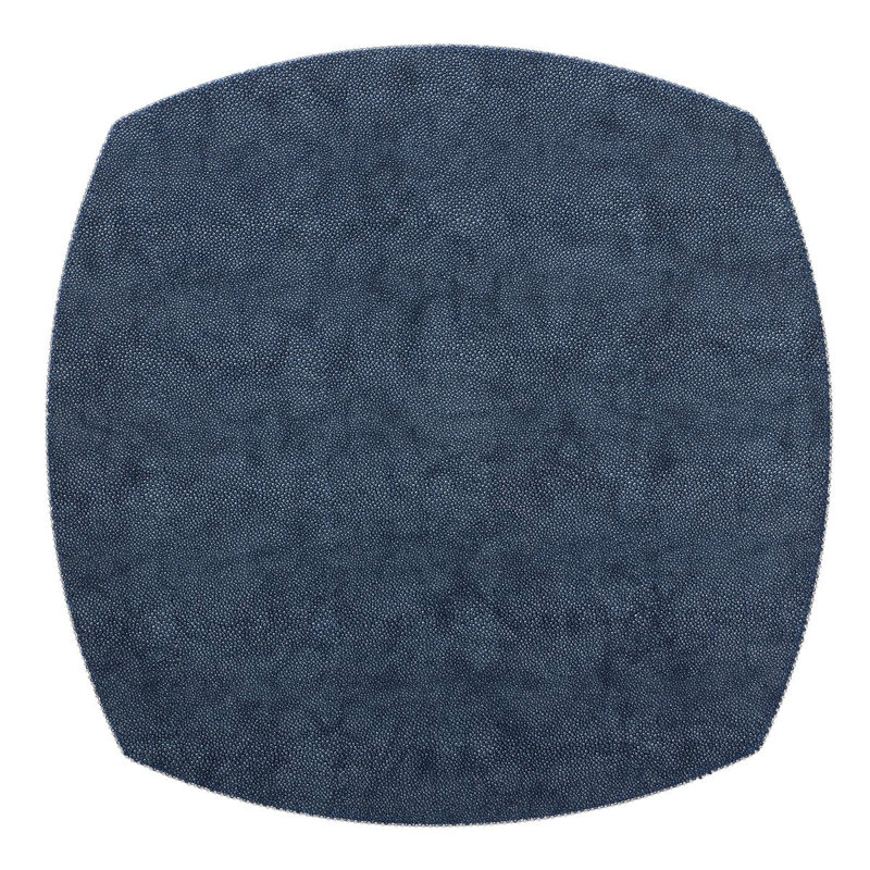 Allure Vinyl Square Placemats, Navy