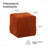 Square Corduroy Woven Design Ottoman Foot Rest - Soft Comfortable Sofa Stool-566621718