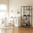 71"H 4 Tier Durable Steel Bookcase, Storage and Display Bookshelf For Home Office and Living Room