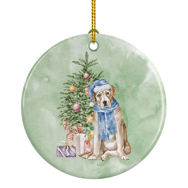 Ornement suspendu Christmas Labrador Retriever