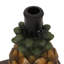  Base de parasol ananas avec motif tropical décoratif, fabrication en résine robuste pour la stabilité du patio extérieur, jaune et vert
