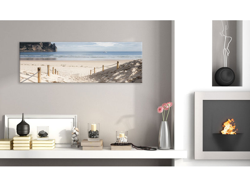 Beach Path - Photograph Print on Canvas, 50cm H x 150cm W