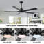 Ventilateur de plafond à DEL 5 pales Bascio-372998754-379444572-383305362