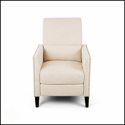 Sleek Push Back Recliner For Ultimate Comfort And Relaxation, Perfect For Living Rooms And Reading Corners.