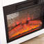 Meuble télé blanc pour foyer électrique, flamme réglable, pour téléviseur de 32 à 62 po, console de l 58 po x P 15,5 po x H 24,4 po, l 58 po, s'adapte au réglage de la vitesse de combustion de la flamme, aux compartiments de rangement-1693353073