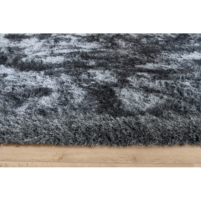 Behensky Solid Colour Hand Tufted Shag Area Rug, Rectangle 120 x 170cm