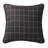  Plaid Tan and Black Tweed Classic Windowpane Pattern Rustic Lodge Euro Sham, 27x27 inch