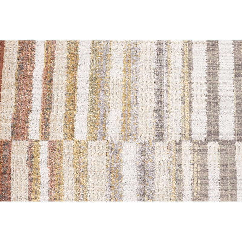 Khamchand Sahara Stripes Area Rug, Rectangle 6'7'' x 9'2''