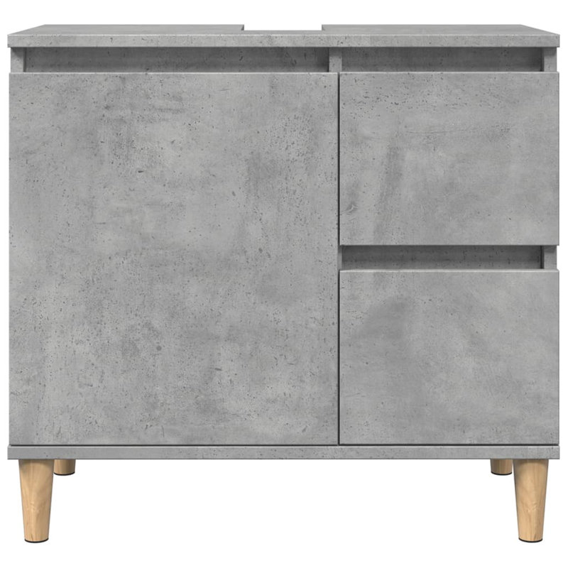Roumena 65cm Single Bathroom Vanity Base Only, Concrete Grey