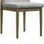 Ensemble de 2 chaises d'appoint en tissu gris clair Gallen