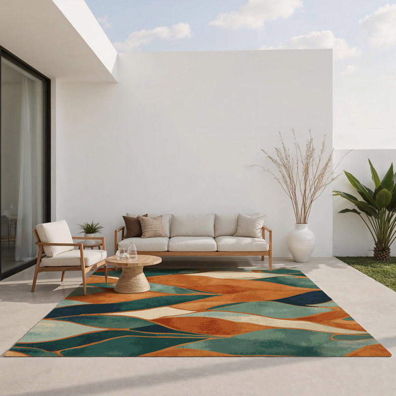 Tapis intérieur et extérieur Harvest Harmony, Rectangle 1 pi 6 po x 2 pi 6 po