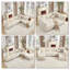 Canapé modulaire rembourré 6 pièces avec repose-pieds 6 pièces-144739962