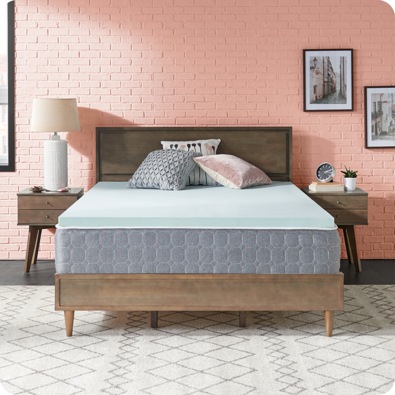 Sealy Dreamlife Medium Gel Memory Foam Mattress Topper, Twin, 2"