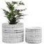 Ensemble de 2 pots de plantes d'intérieur en céramique