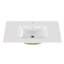 Lavabo de salle de bain en céramique blanche de 30 po, convient à un meuble-lavabo de 30 po, trou de robinet pré-percé, design minimaliste moderne, durable et facile à nettoyer