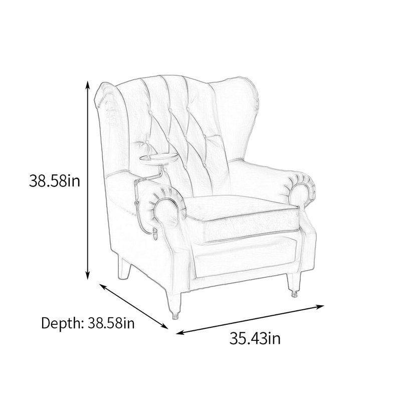 Fauteuil inclinable en simili cuir istikar, Rouge foncé