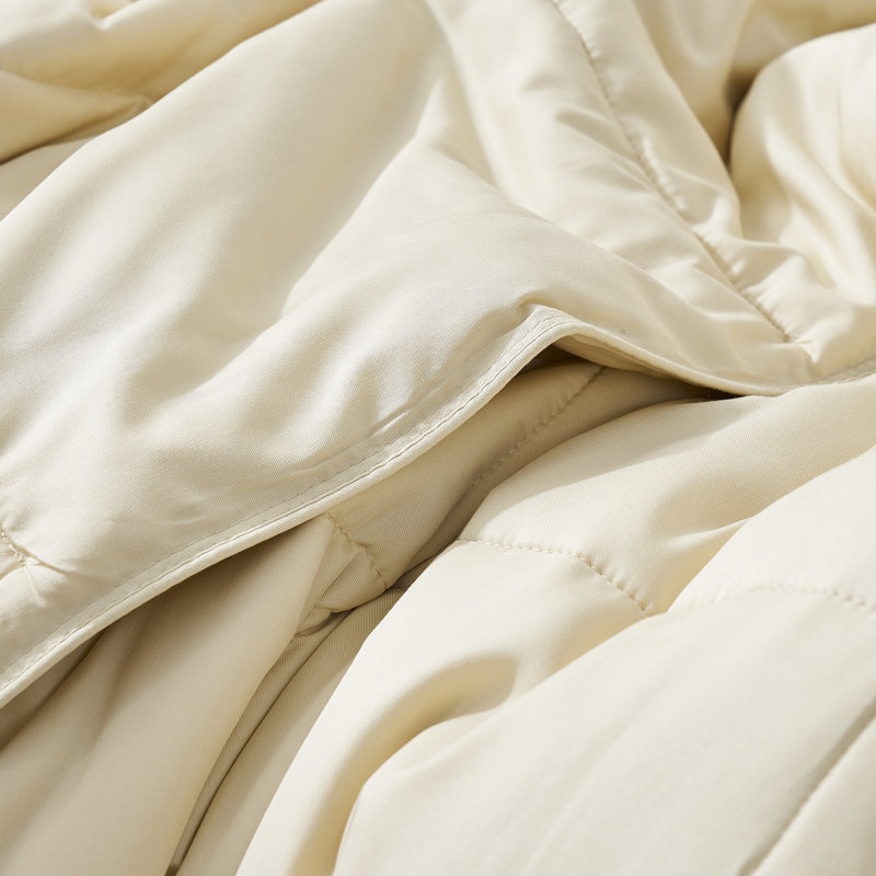 Menoplease - Ensemble d'édredon surdimensionné Coma, Beige, Édredon pour grand lit + 2 taies décoratives sta