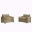 Fauteuil en velours côtelé 2 pièces-103301805