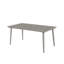 Table de jardin en aluminium pour 8 personnes, avec trou pour parasol de 5,6 cm, résistante aux intempéries, idéale pour terrasse, jardin, véranda ou pelouse. Finition en chêne blanchi.-1313852329-1313852335