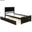 Lit plateforme simple avec lit gigogne élégant pour la décoration de chambre à coucher en position réglable-1632906887