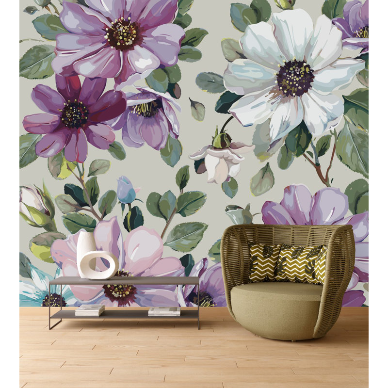 Murale pelez et collez, 10.42' W x 10.42' L