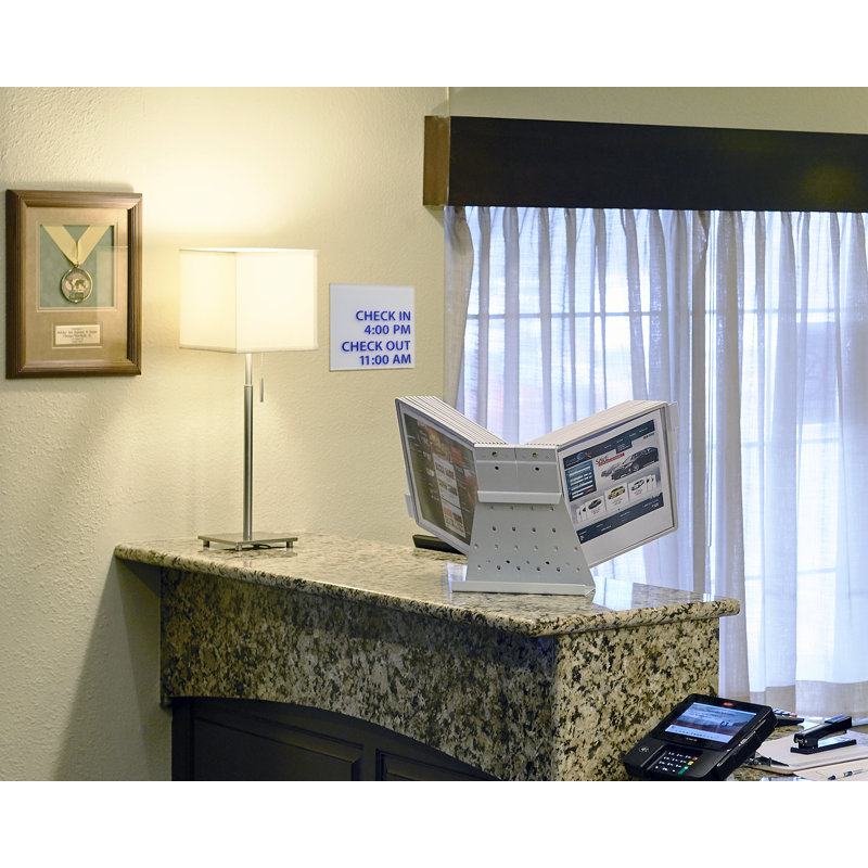 DURABLE VARIO Antimicrobial Desktop Reference System, Letter-Size, Gray