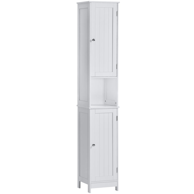 Milano Freestanding Linen Cabinet, White
