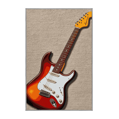  Tapis lavable pour guitare électrique