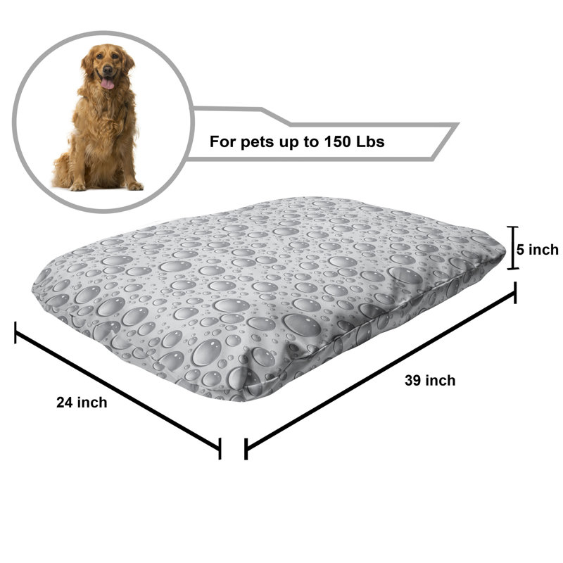 Lit pour animal de compagnie Ambesonne Gray